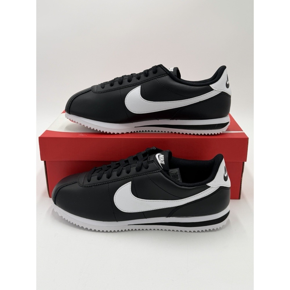 Nike Cortez Classic Leather OG Black White DM4044-001 Men's Size 12 NWB No Lid